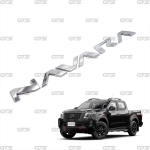 Logo โลโก้ติดท้ายกระบะ โลโก้ติดฝากระโปรงท้าย "NAVARA" 6 ชิ้น สีโครเมี่ยม สำหรับ Nissan Frontier D23 Navara Pro-4X Pick UP ปี 2021-2022